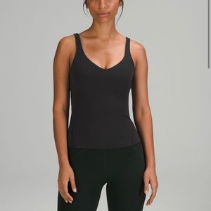 Lululemon align waist length tank dark blue, size: 0